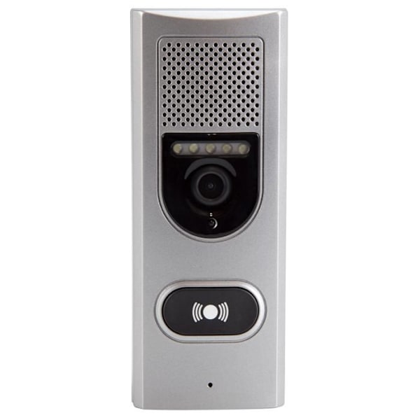 Alecto ADI-250 - Intercom dörrklocka med kamera och 3,5" färgskärm, vit/silver Vit-Silver