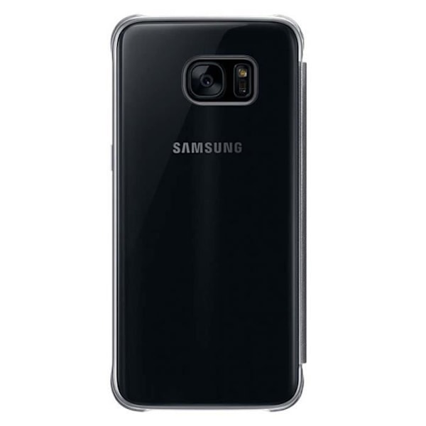 Galaxy S7 Edge Fodral Clear View Cover Svart