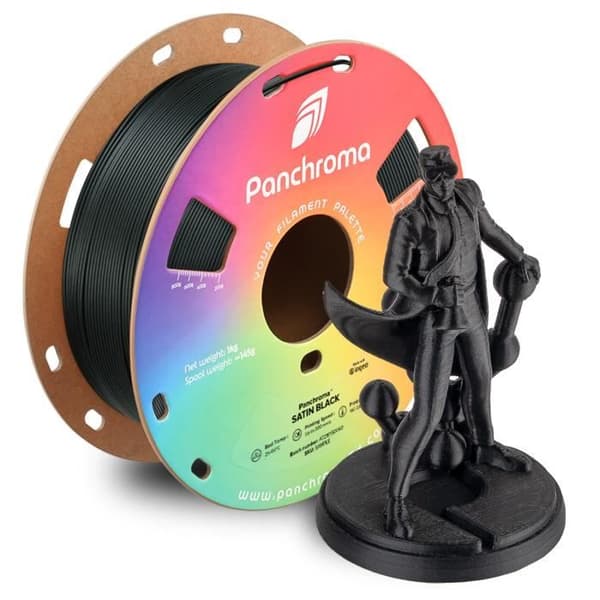 Filament 3D - POLYMAKER - PolyTerra PLA - Satin Black - 1,75 mm - Hållbar bioplast