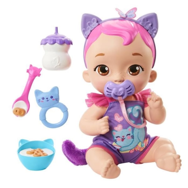 My Garden Baby - Cat With Functions - mini-universum docka - 2 år och + Flerfärgad