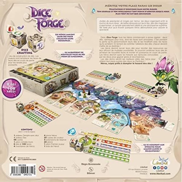 Libellud - DIF01 - Dice Forge, Utmaningsspel - Engelsk version DIF01