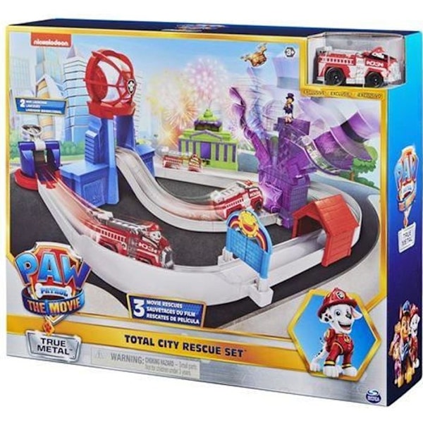 Garage Paw Patrol City Rescue Playset True Metal, Multicolor Flerfärgad