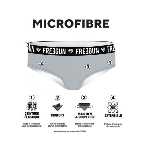 Freegun Mikrofiber Trosor 4-pack Dam Svart M