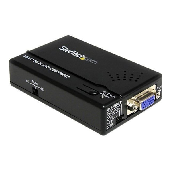 STARTECH Composite och S-Video till VGA Scan Converter