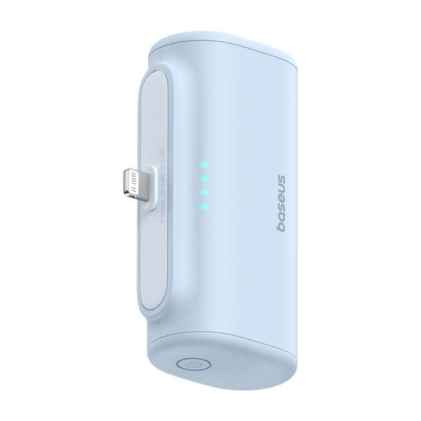 Strömbank - BASEUS - P10068307413-00 - 5000 mAh - 20 W - Typ C-kabel - Blå Blå