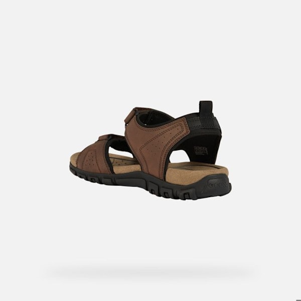 Sandaler - Geox - Strada - Mörkbrun - Läder - Platt mörkbrun 39