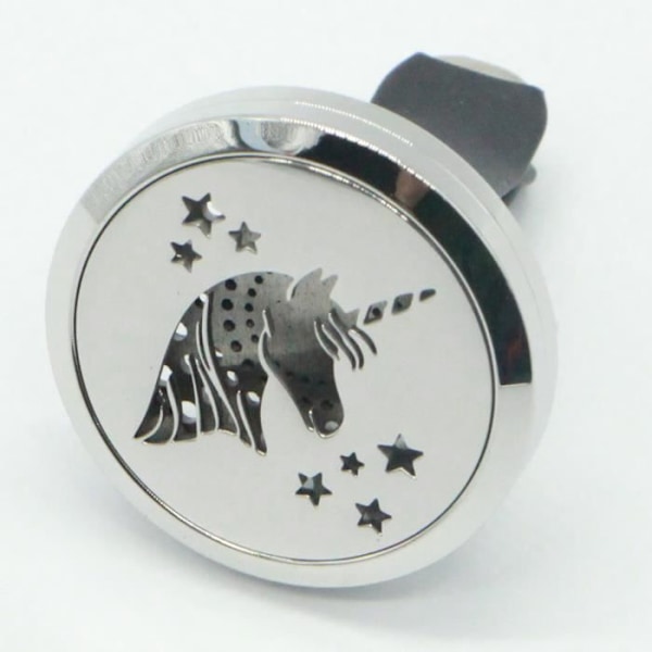 Diffusor för eterisk olja - ZEN'AROME - Clip'Arôme Unicorn - Rostfritt stål - 5 blöttrar - 3x3,6 cm Flerfärgad (Enhörning)