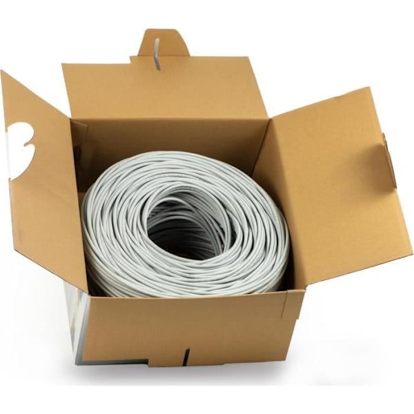Bobin på 305 m ojämd solid UTP-kabel Kategori 6 LINK LK305U6E