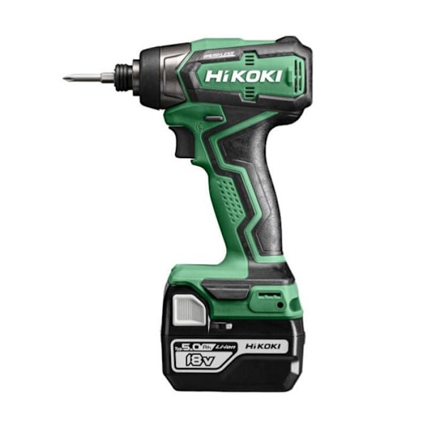 18V HIKOKI WH18DDWPZ 140 Nm slagskruvmejsel - 2 st 5,0Ah batterier + laddare i HitCase 2 box