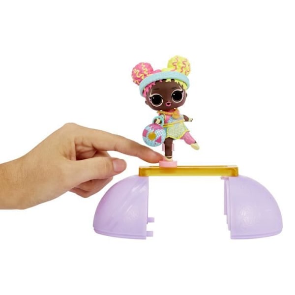 LOL Surprise All Star Sports - Gymnastik - 7,5 cm docka - Bollen förvandlas till stråle - 8 överraskningar - Från 3 år Rosa