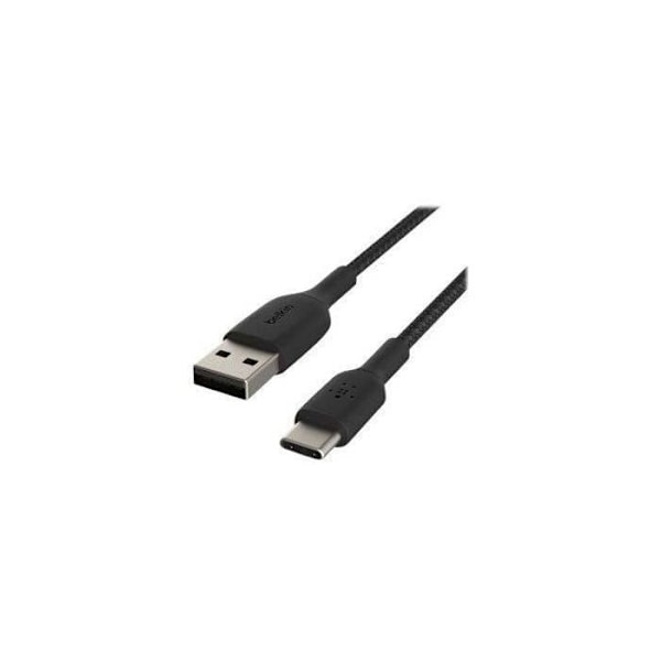 BELKIN - kabel - Flätad C-A 1M, BLK - Flätad C-A