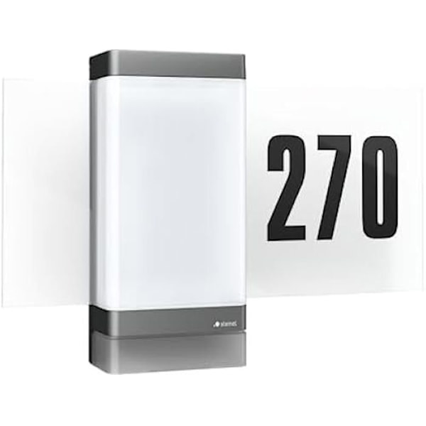 Utomhus LED-applikation - STEINEL - L 270 Digi SC - Rörelsedetektor 180° - Ljusstyrka 637 lm - IP44 Antracit