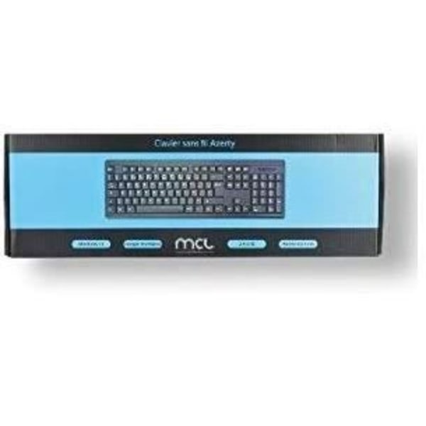MCL SAMAR Tangentbord - Trådlös anslutning - USB-gränssnitt - Franska - RF - Windows - Svart