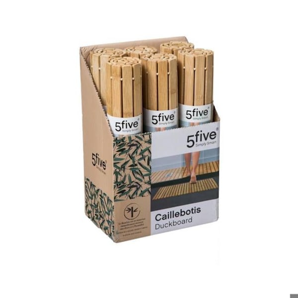 Rullande gallerdurk - Bambus - 40 x 60 cm - Beige - Rektangulär - Utomhus Beige