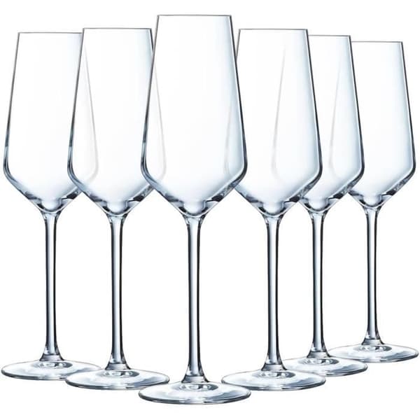 Champagneglas - Chef&Sommelier - Distinction-kollektionen - 23 cl - 6-pack - Krysta