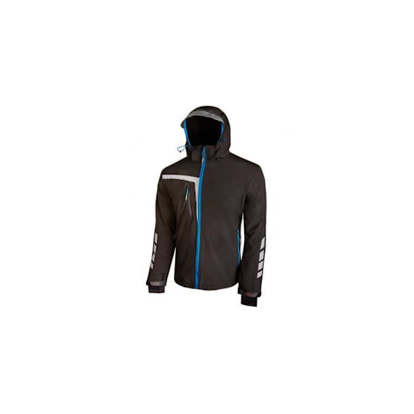 Arbetsoverall Soft Shell - U-POWER - QUICK Black Carbon - Ovadderad - Man - Svart Svart jag