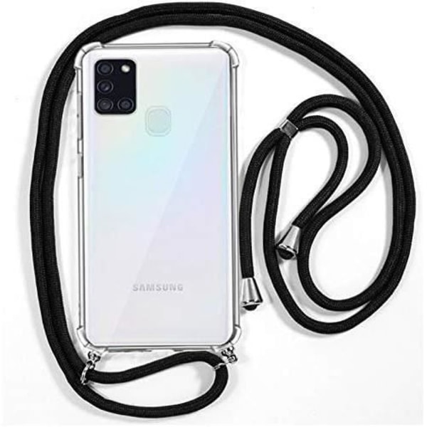 Coque - Cool - A217 Galaxy A21s - Svart - Mjuk - Snabb åtkomst för handsfree Svart