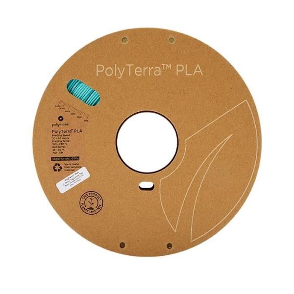 PLA filament för 3D-skrivare - PolyTerra - 1,75 mm - 1 kg - Arctic Blue - POLYMAKER
