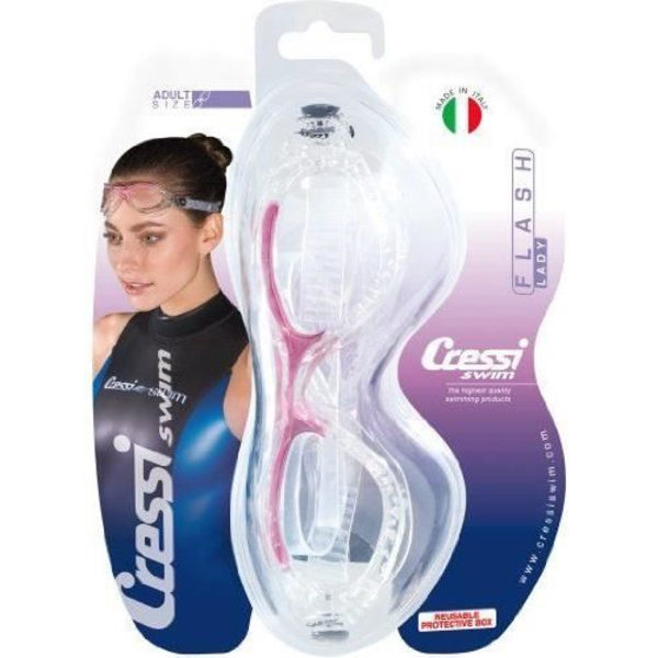 Cressi Swim DE203041 Flash Small simglasögon för damer klar lins One size rosa - DE203040