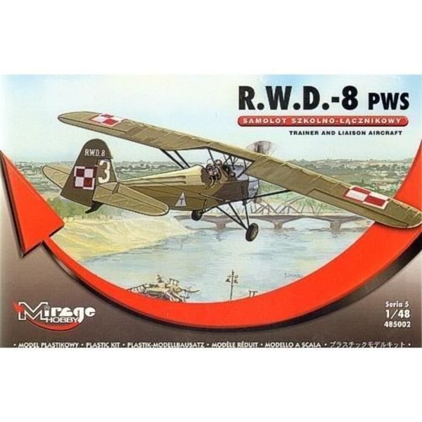 Mirage Hobby 485002 R.W.D.-8 PWS Trainer and Liaison Airc Plane - 5901461485021