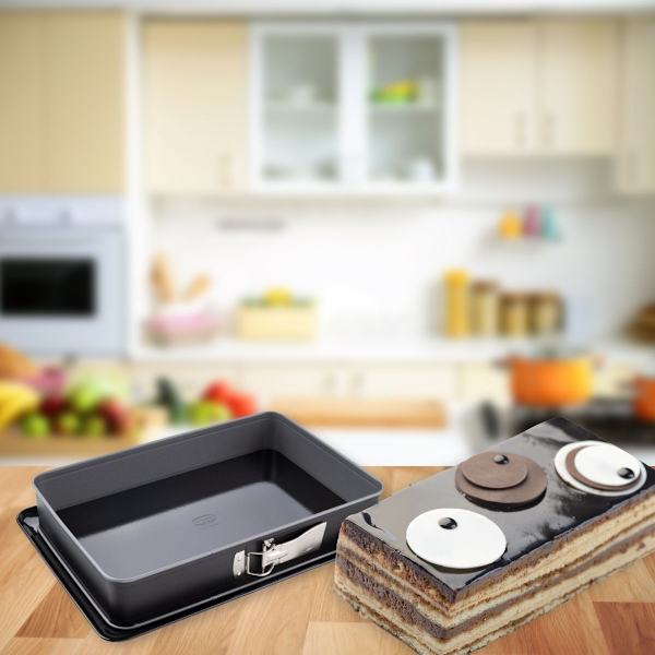 Kakform och ugnsform - Dr Oetker - Bak-Idee Kreativ - Rektangulär - Rostfritt stål - 38 x 25 x 7 cm Blå