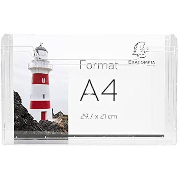 Prospektutdelare - EXACOMPTA - Ref. 65658D - A4 horisontell - 1 fack - Väggmontering