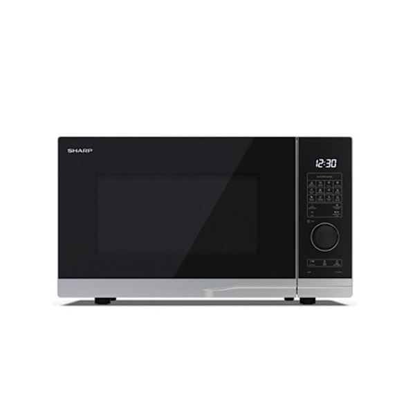 Sharp YC-PG254AE-S grillmikrovågsugn - 25L - 900W - 12 automatiska program Silver och svart