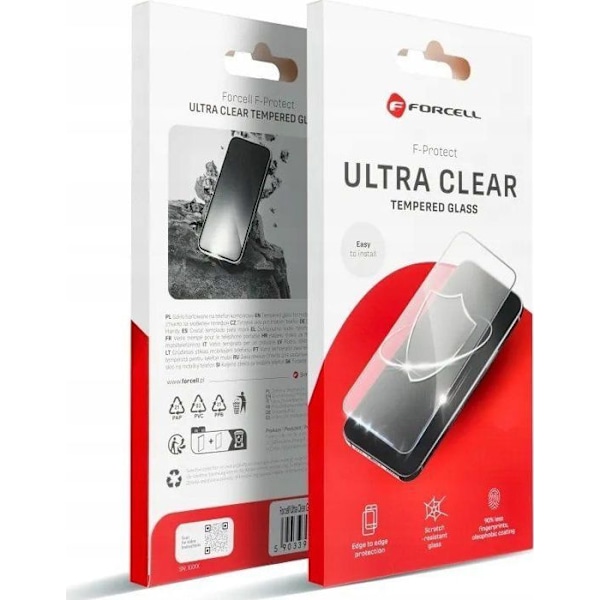 Forcell Härdat Glas Ultra Clear - för iPhone 15 Plus svart