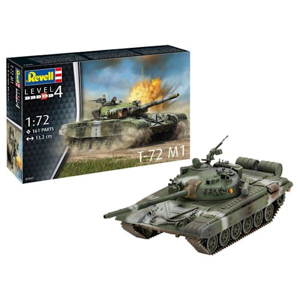 Byggsattsmodell Kit Revell - 03357 - T-72 M1 Tank 1:72 Obygd/oprismad plastmodell