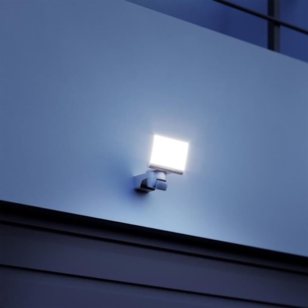 STEINEL - Utomhusstrålkastare med sensor - XLED Home 2 S 13,7 W 3000K IP44 - Vit Vit
