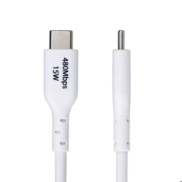 USB-laddarkabel - STARTECH.COM - USB-A till USB-C - 2m - 3A - USB 2.0 - Vit