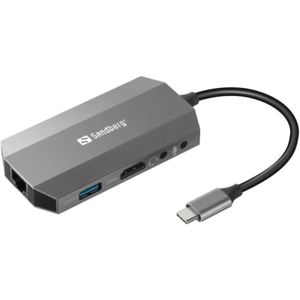 Sandberg USB-C 6-i-1 Travel Dock - 136-33