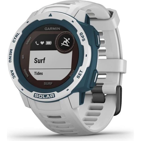 GARMIN Instinct® Solar Surf Smartwatch, Cloudbreak Vit