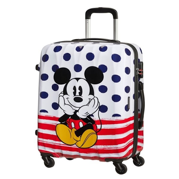 American Tourister Blå Flerfärgad resväska för kvinnor och män - Disney Legends Spinner 65/24 Alfatwist Trolley 177734 flerfärgad, blå, svart