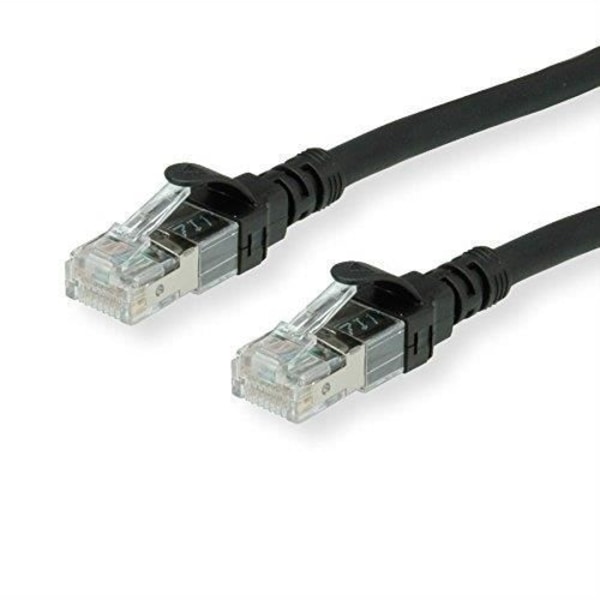 ROLINE Cat6a 10GBase-T nätverkspatchsladd - Svart - 0,3m