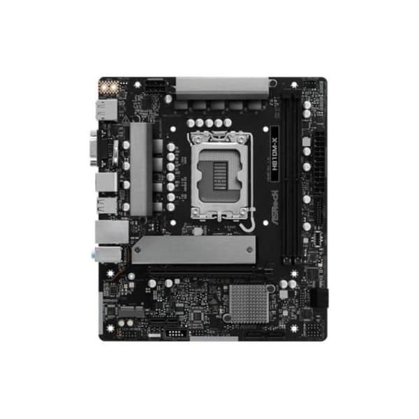Moderkort - ASRock - H810M-X - LGA1851 - Micro ATX - 6+1 strömfaser