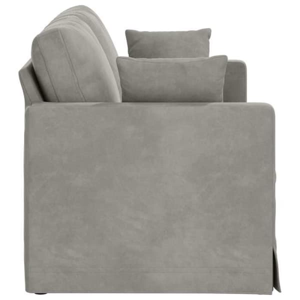 Ljusgrå Soffa 158 x 78 x 80 cm Sammet -