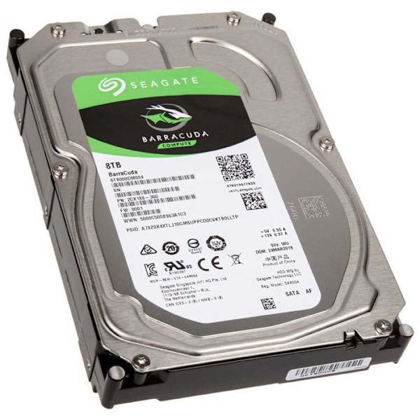 Seagate Barracuda 8 TB SATA III intern hårddisk - 3,5 tum - 7200 RPM