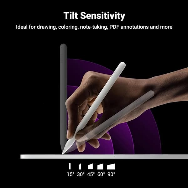 Stylet - Ugreen - 15910 - Vit - Kompatibel med iPad Pro/Air/Mini - Förbättrad precision
