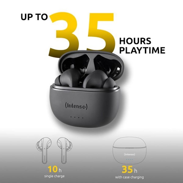 INTENSO BLACK BUDS T300A TRÅDLÖSA HÖRlurar 3720300