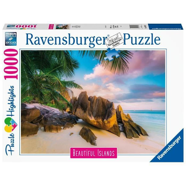 1000 bitars pussel Seychellerna - Ravensburger - Landskap - Vuxna och barn från 14 år Flerfärgad