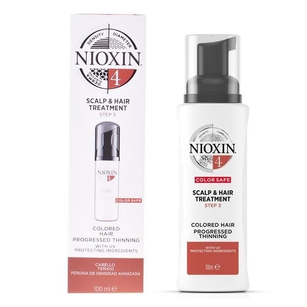 Nioxin Scalp & Hair Treatment System 4 Mycket fin och färgad hårvård 100ml