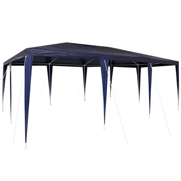 Festtält - 6x4 m - Blå - Polyester - Självbärande Blå