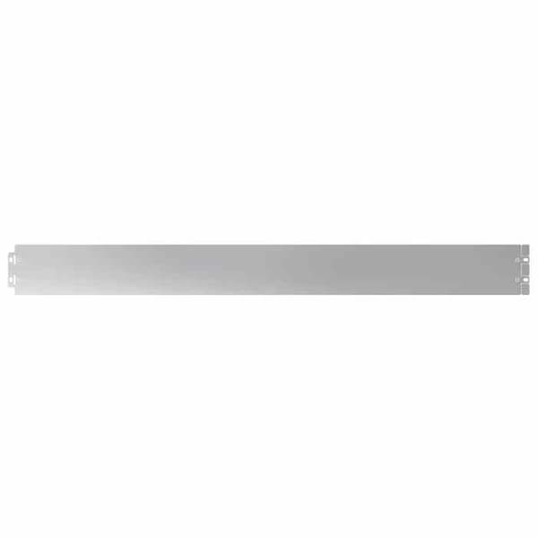 vidaXL Gräskant 50 st 10 x 103 cm Galvaniserat stål Silver 860141