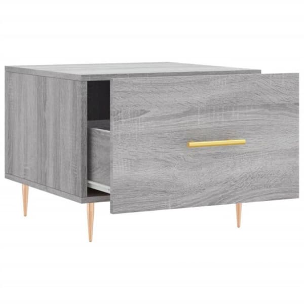 vidaXL Sonoma Soffbord Grå 50x50x40 cm Konstruerat trä 829376