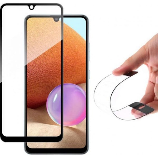 Wozinsky Full Cover Flexi Nano Glass Film Härdat Glas med Ram Samsung Galaxy A42 5G Transparent