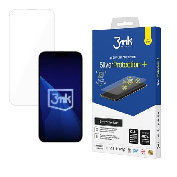 Film för iPhone 16E 3MK SilverProtect+ Antimikrobiell