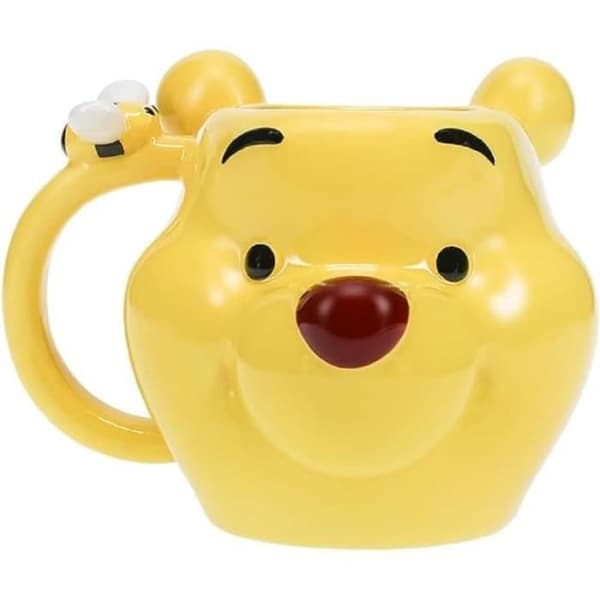 Mugg 3D - Disney - Nalle Puh - Keramik - 330ml - Gul