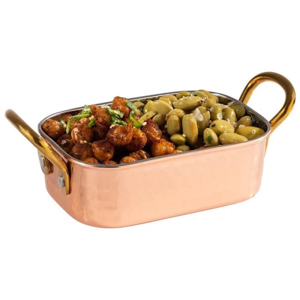 Aps - 40735 - Mumbai Mini servirspänt i rostfritt stål, kopparlook, 12,5 x 8,5 x 4,0 cm, 0,25 l
