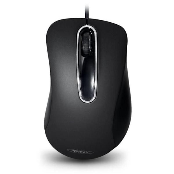 Shape 3D S-3D-BK Mus - ADVANCE - Kabelansluten - Optisk - 3 knappar - 1000 DPI - PC / Mac OS X - Svart
